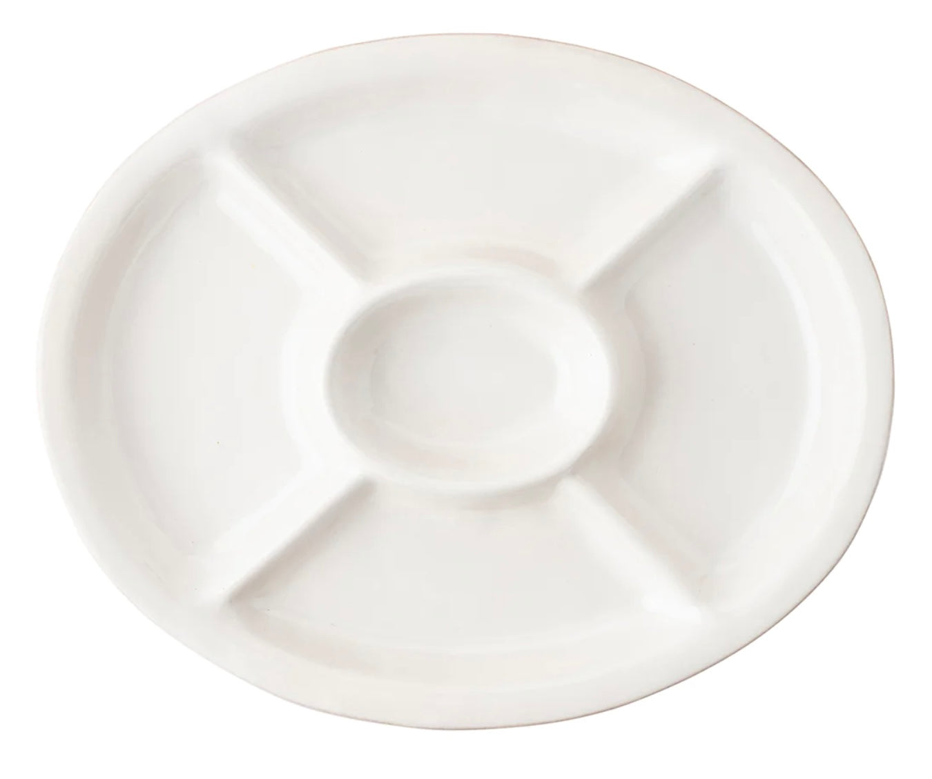 Juliska Puro Appetizer Platter- Whitewash