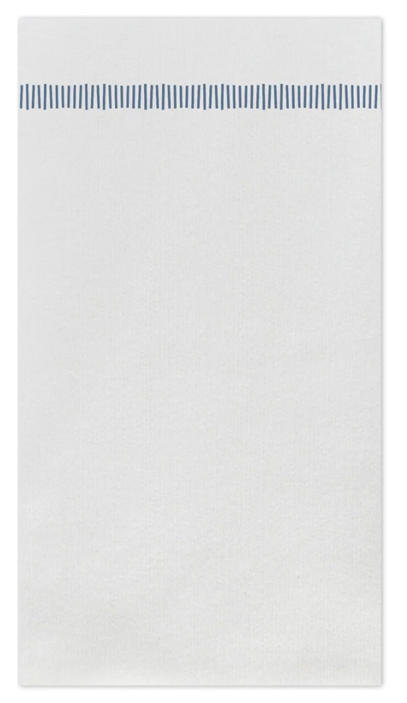Vietri Fringe Paper Guest Towel - Light Blue