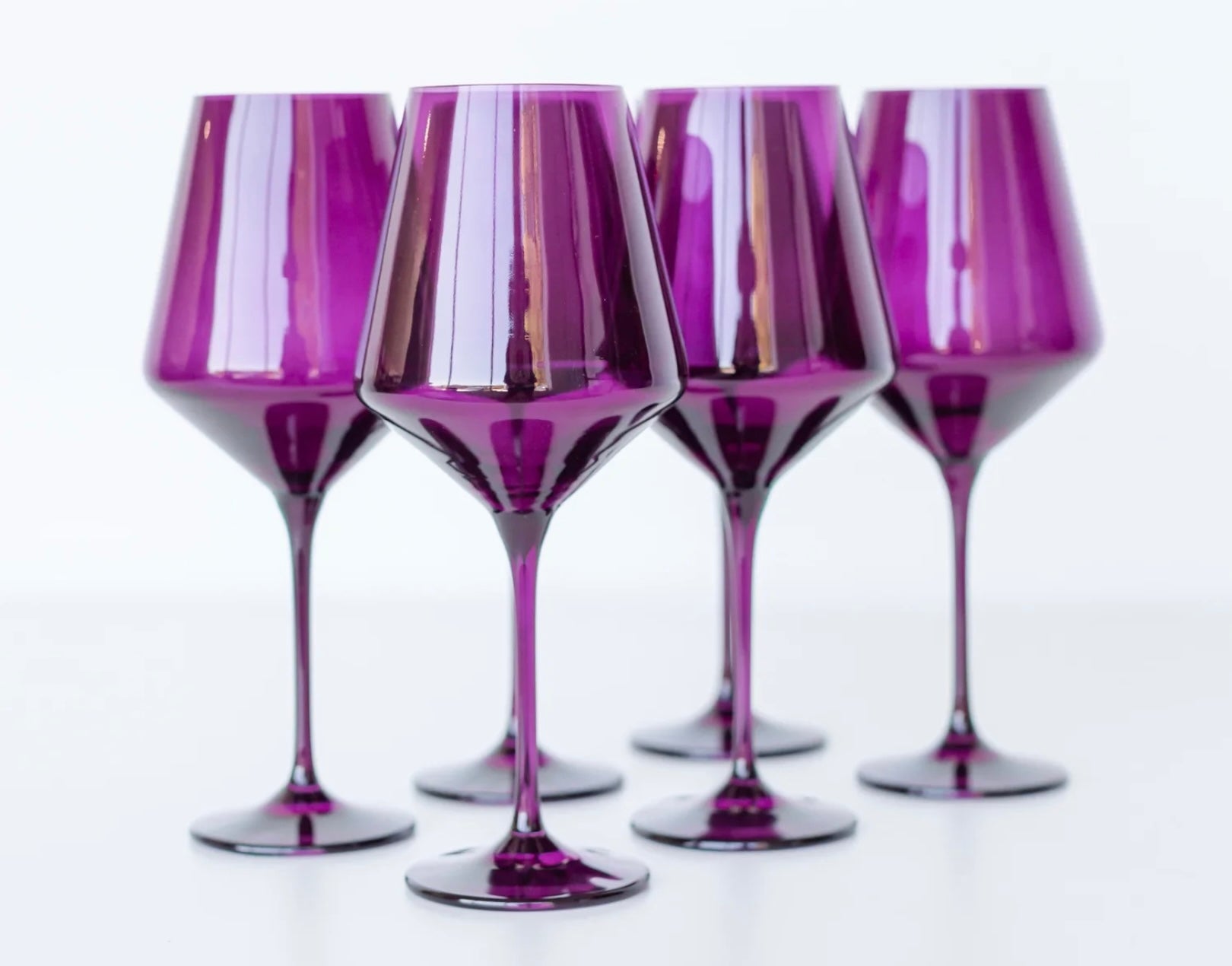 Estelle Colored Wine Glasses- Amethyst