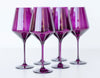 Estelle Colored Wine Glasses- Amethyst