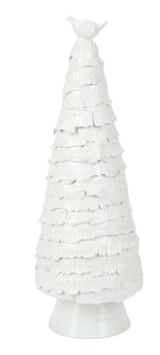 Vietri Foresta Large White Tree with Red Bird