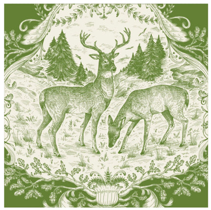 Hester & Cook Fable Toile Paper Cocktail Napkins