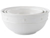 Juliska Berry & Thread Nesting Serving Bowl Set/3 Pieces- Whitewash
