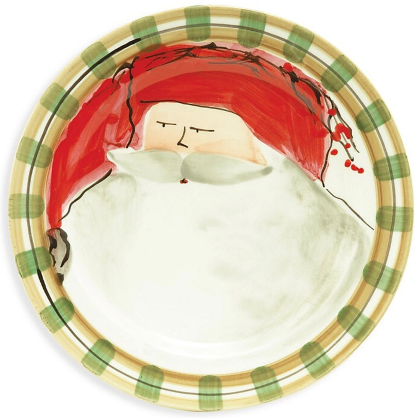 Vietri Old St. Nick Dinner Plates - Set of 4