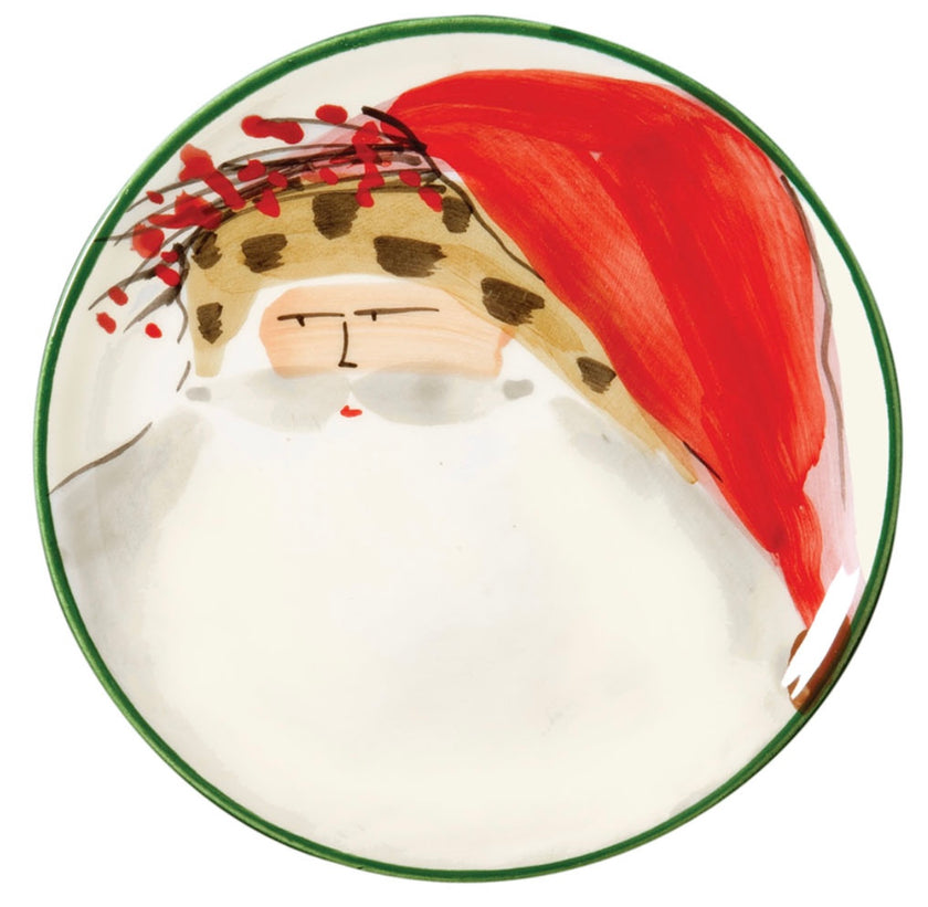 Vietri Old St. Nick Canape Plates - Set of 4
