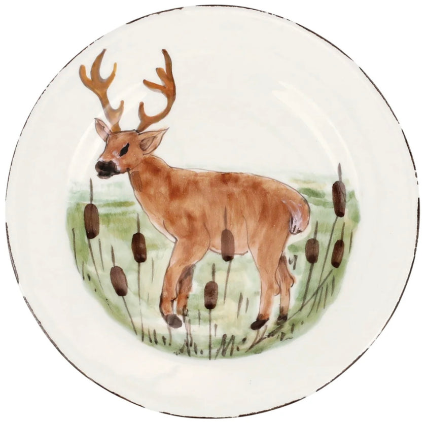 Vietri Wildlife Salad Plates - Set of 8