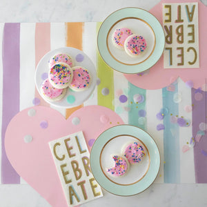 Hester & Cook Die-Cut Pink Heart Placemat
