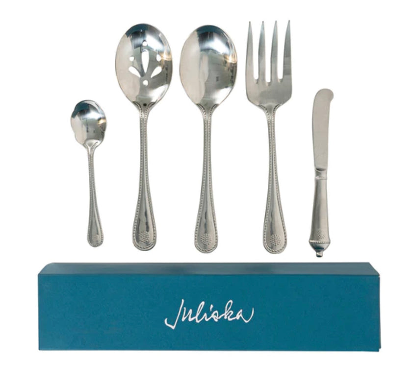 Juliska Berry & Thread Hostess Set/5 Piece- Bright Satin
