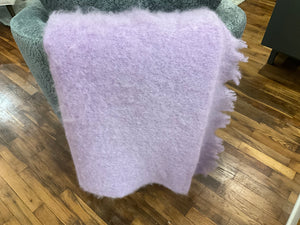 Lands Downunder Mohair Throw- Lilac