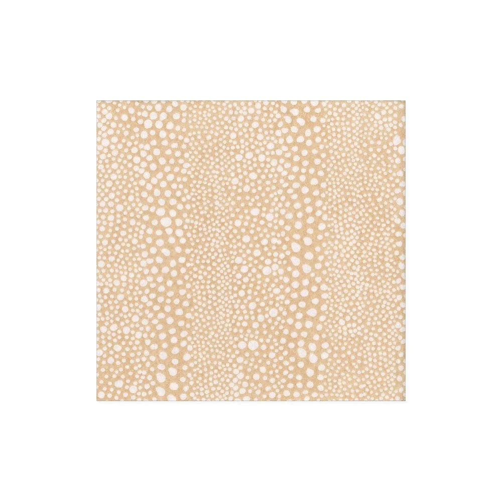 Caspari Pebble Paper Cocktail Napkins - Beige