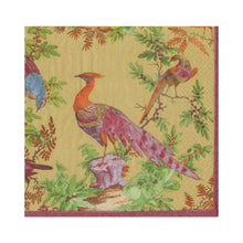 Load image into Gallery viewer, Caspari Chelsea Birds Paper Luncheon Napkins - Gold
