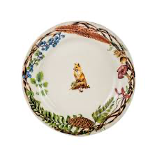 Juliska Forest Walk Dessert/Salad Plate Assorted Set/4