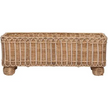 Juliska Provence Rattan Rectangular Planter - Whitewash