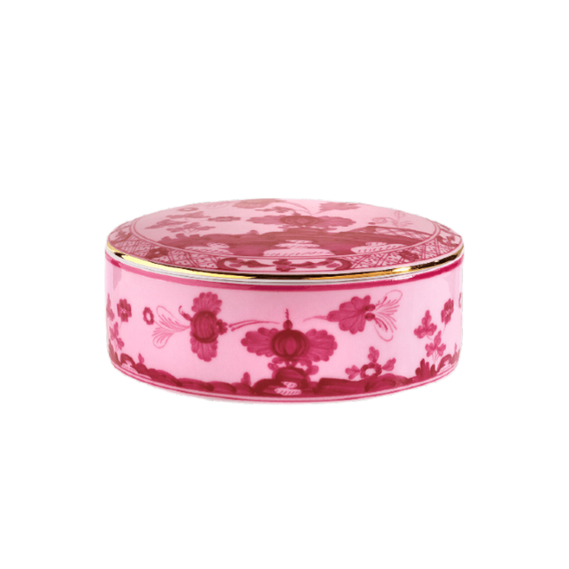 Ginori Oriente Italiano Round Box with Cover - Porpora