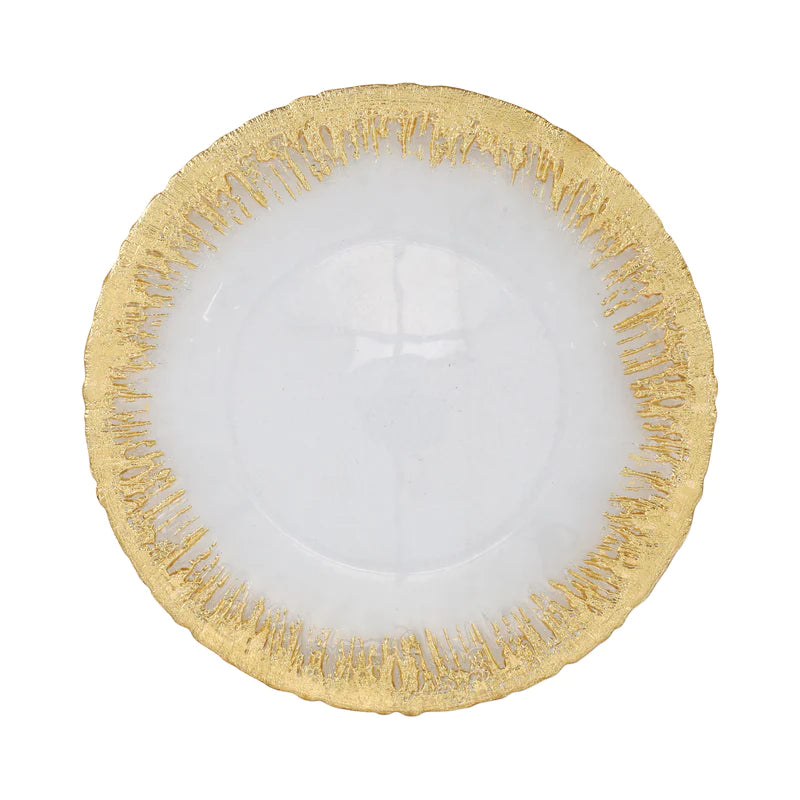 Vietri Rufolo Flat Gold Charger