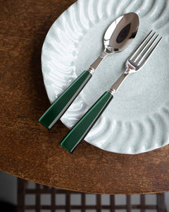 Sabre Icone 5 piece flatware set - Dark Green