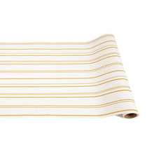 Load image into Gallery viewer, Hester &amp; Cook Antique Gold Stripe Table Runner
