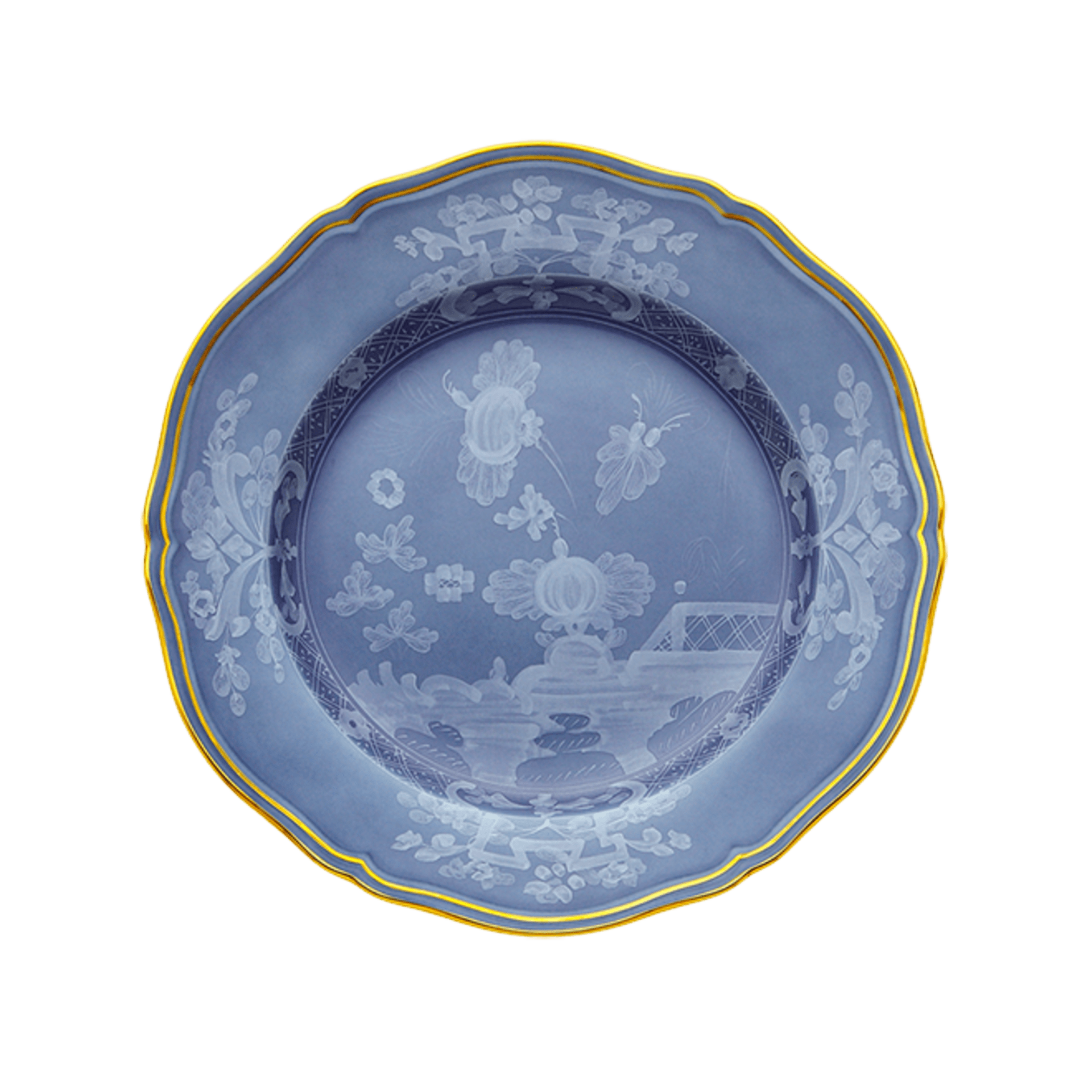 Ginori Oriente Italiano Flat Dessert Plate - Pervinca