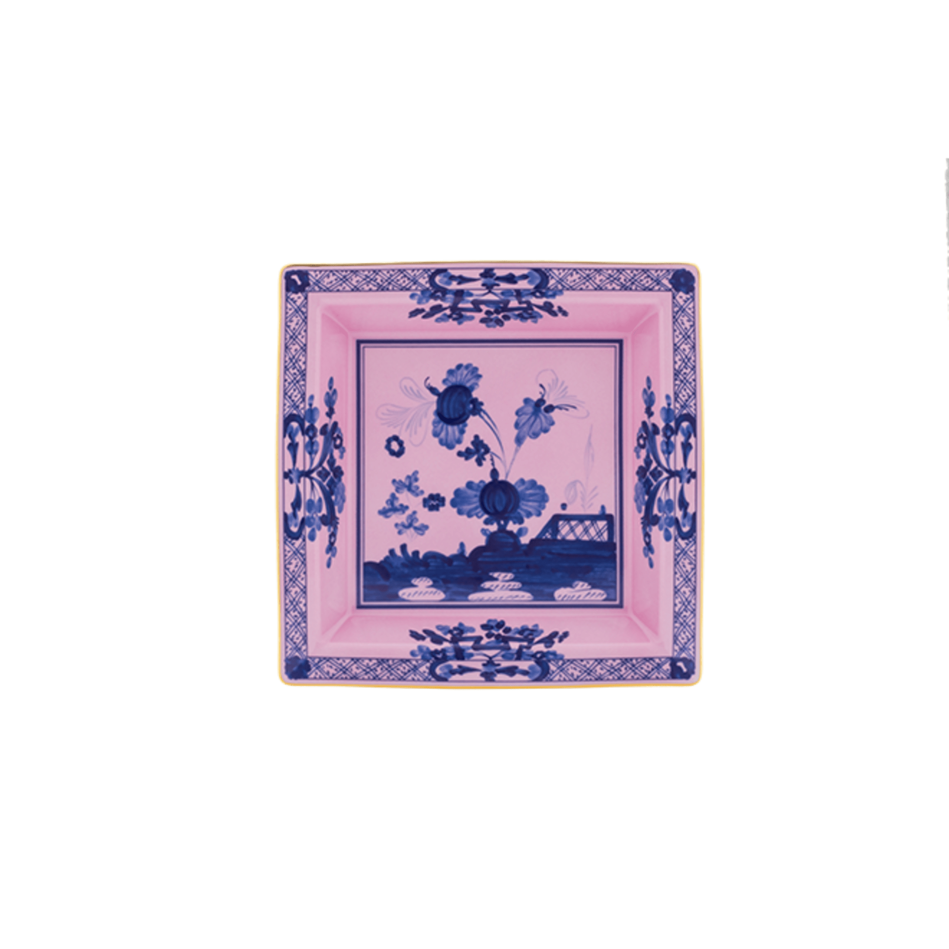 Ginori Oriente Italiano Large Squared Vide Poche - Azalea