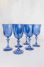 Load image into Gallery viewer, Estelle Colored Regal Goblet Set - Cobalt Blue
