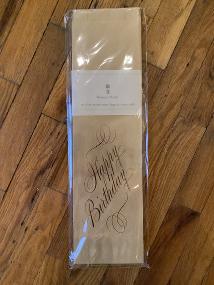 Happy Birthday Wine Bag