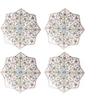 Juliska Villa Seville Scalloped Side/Cocktail Plate Set/4 - Chambray