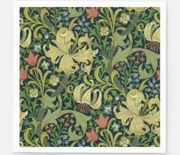 Caspari Golden Lily Forest Paper Cocktail Napkins
