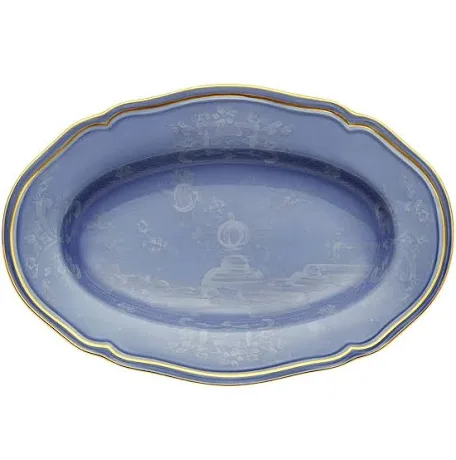Ginori Oriente Italiano Oval Pickle Dish - Pervinca