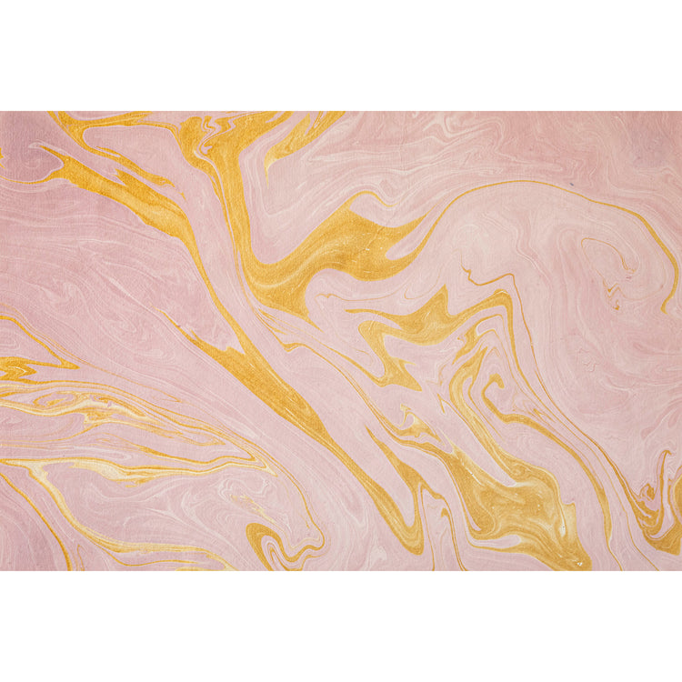 Hester & Cook Pink and Gold Marbled Vein Placemat