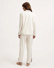 Petite Plume Women's Margaux Lightweight Pima Pajama Set in Ivory