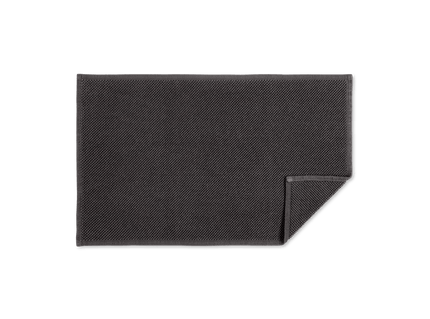 Matouk Reverie Bath Rug- Charcoal Gray