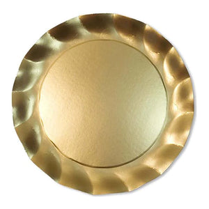 Sophistiplate Wavy Charger Plate Satin Gold