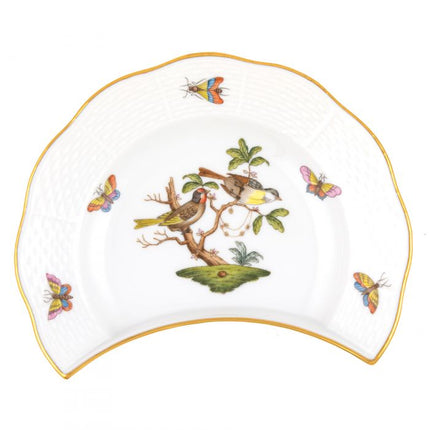 Herend Rothschild Bird Crescent Salad Plate - #11