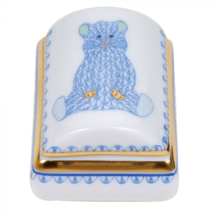 Herend Decorative Tooth Fairy Box - Blue