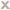 Herend Decorative Letter X - Raspberry