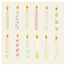 Load image into Gallery viewer, Hester &amp; Cook Birthday Candles Paper Cocktail Napkins
