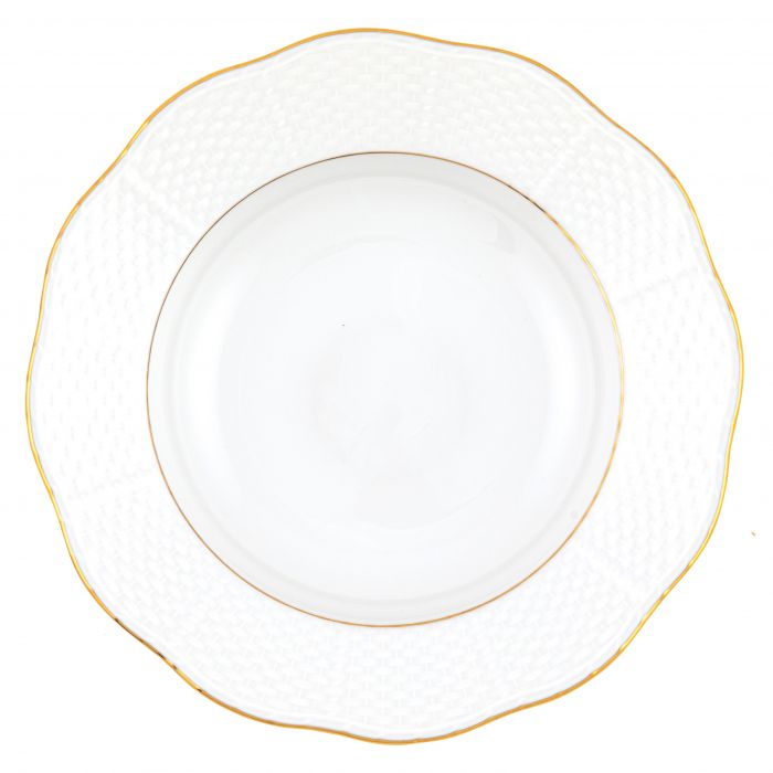 Herend Golden Edge Rim Soup Plate