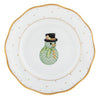 Herend Christmas Dessert Plate - Snowman