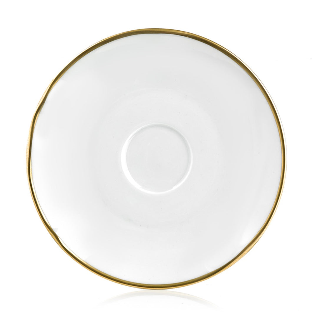 Simply Elegant Gold Tea Saucer by Anna Weatherley
