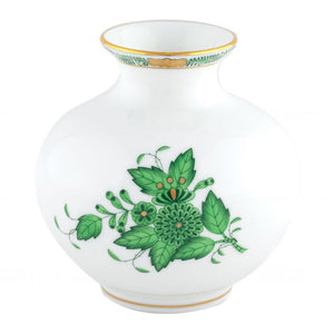 Herend Round Vase - Green