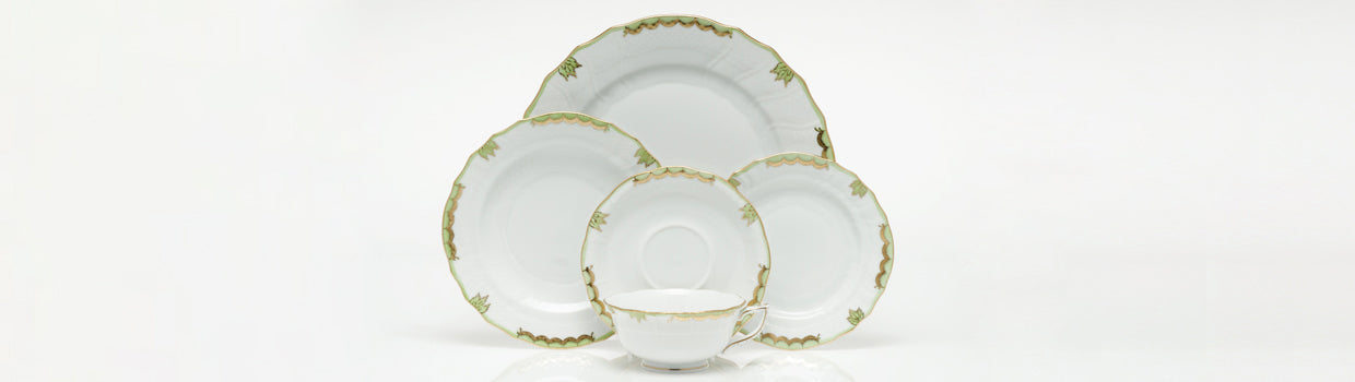 Herend Princess Victoria Dinner Plate - Green