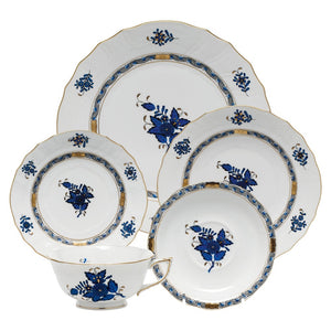 Herend Chinese Bouquet Dinner Plate - Black Sapphire
