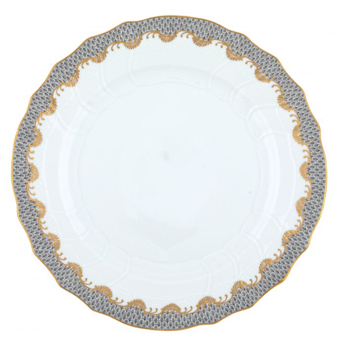 Herend Fishscale Dinner Plate - Gray