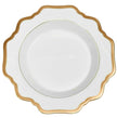 Antique White Soup Bowl with Gold Rim by Anna Weatherley