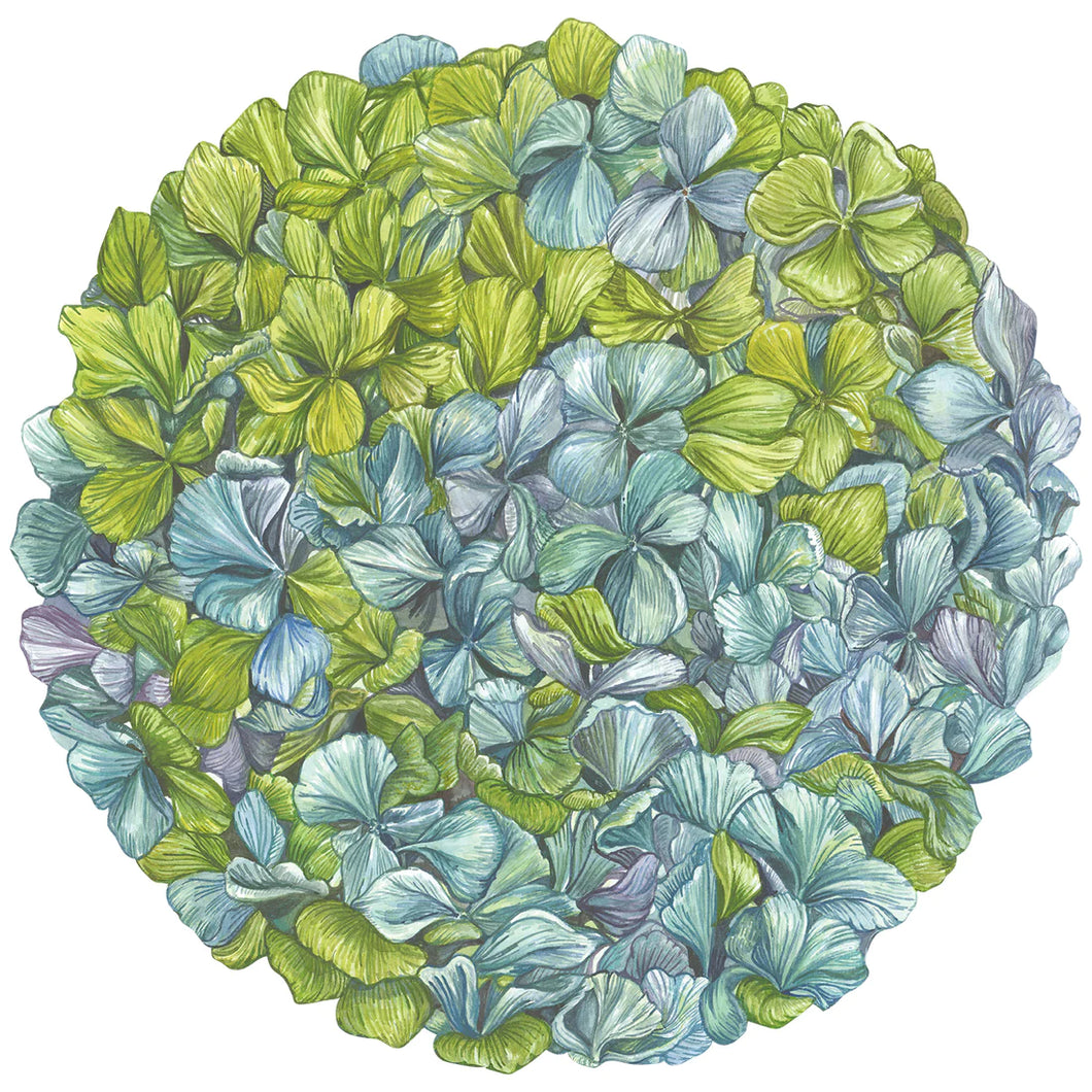 Hester & Cook Die-Cut Hydrangea Placemat