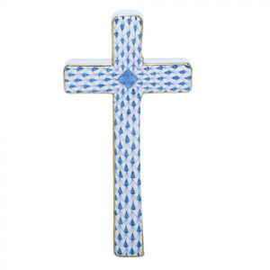 Herend Decorative Cross - Blue