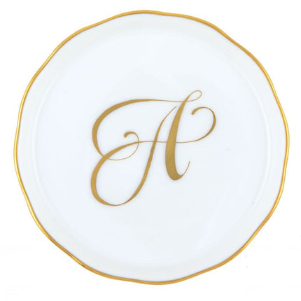 Herend Decorative Coaster - Monogram