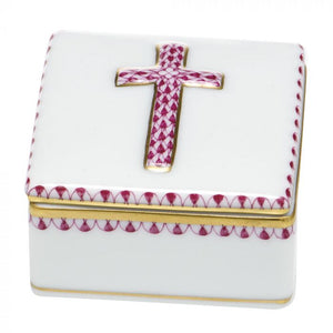 Herend Decorative Prayer Box - Raspberry