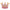 Herend Decorative Crown - Raspberry