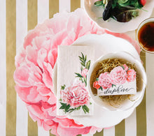 Load image into Gallery viewer, Hester &amp; Cook Peony Paper Cocktail Napkins
